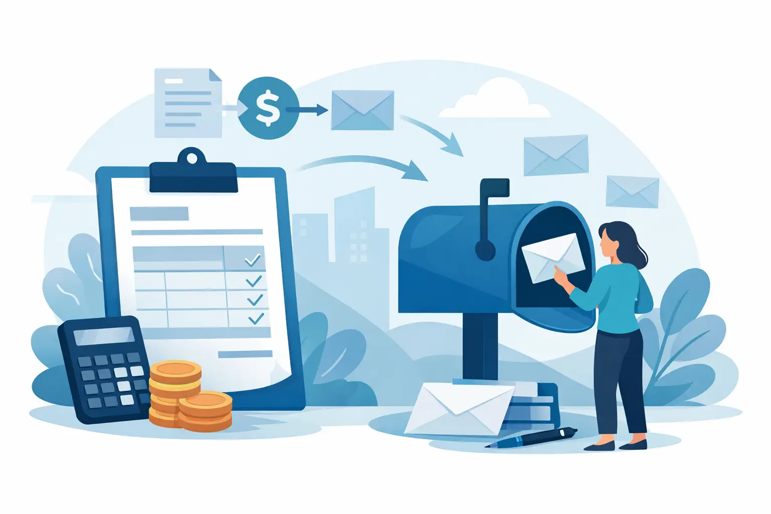 Accounts Receivable Letter Mailing Example | Certified Mail Labels